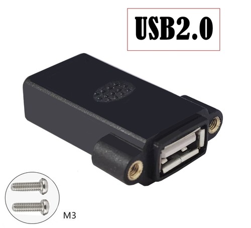 USB A 2.0 Screw Mounted Socket Extension Adapter | Female to Female - Picture 6 of 7