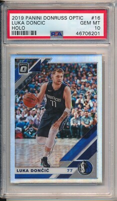 Luka Doncic HOLO 2019-20 Panini Donruss Optic #16 PSA 10