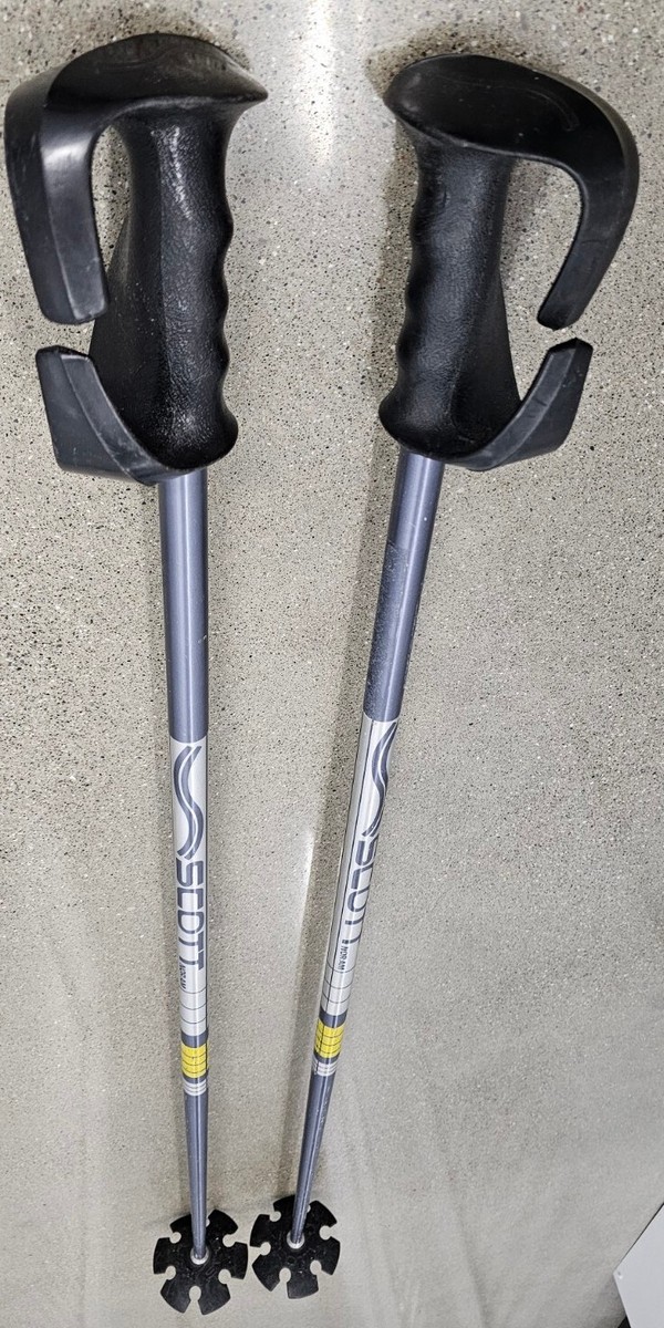 Scott Vintage Sun Valley Grey Alpine Downhill Ski Poles