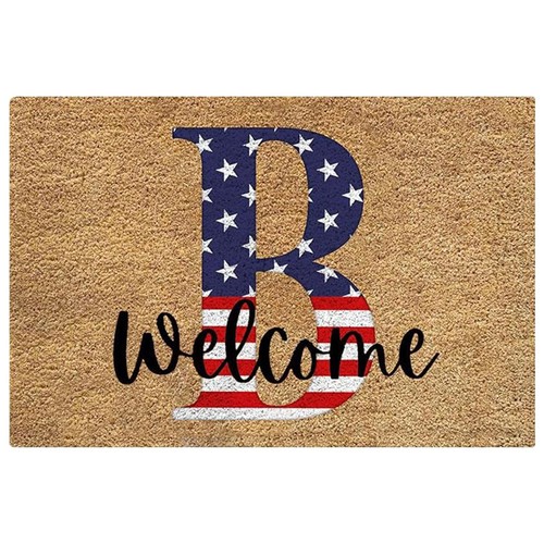 4th Of July Front Door Mat Patriotic Outdoor Welcome Mat 60 X 40 Cm Letter Style - Picture 14 of 38
