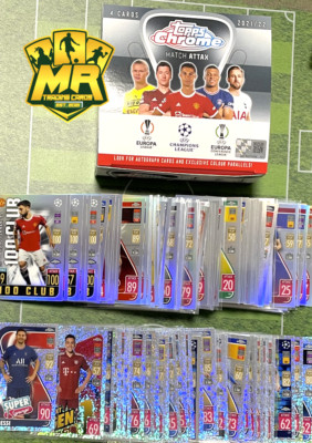 Topps Match Attax UCL Chrome 2021/2022 # Refractor + Speckle # Karte aussuchen
