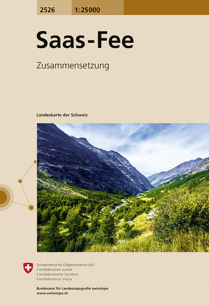 Thumbnail - Swisstopo 1 : 25 000 Saas Fee | Deutsch