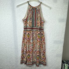 Vtg Floral Hippy Slip Dress Y2K Dainty Babydoll Midi Ditsy Coquette BOHO Sun 8