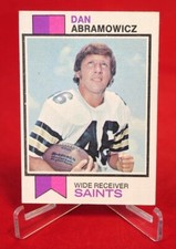 Dan Abramowicz TOPPS Football Card 1973 #383 NFL EX-NM
