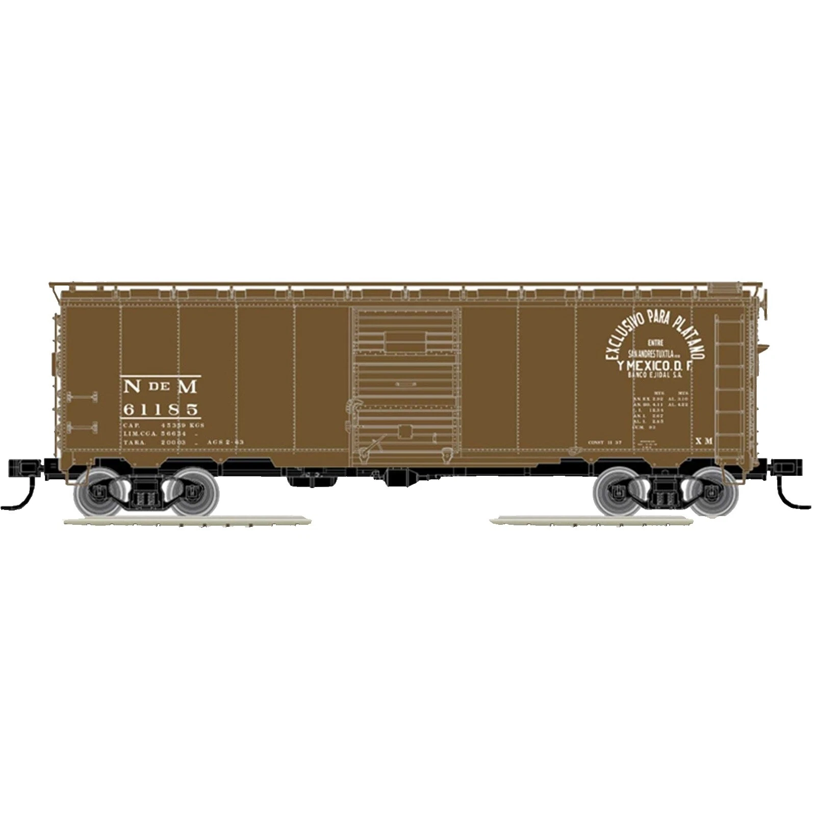 Modelo de plástico marrón Atlas trenes