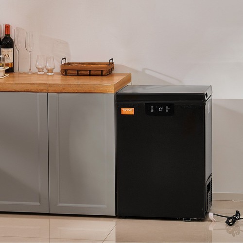 2.22 Cu.ft/63 L Free Standing Top Open Door Chest Freezers Adjustable Thermostat - Picture 8 of 11