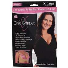 X-Large Bra Size 44 - 46 Chic Shaper NUDE - Perfect Posture and Lift Secret 