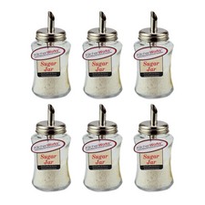 6x Kitchenworks Sugar Dispenser/Storage w/ Flip-Top Lid Kitchen Table Accessory