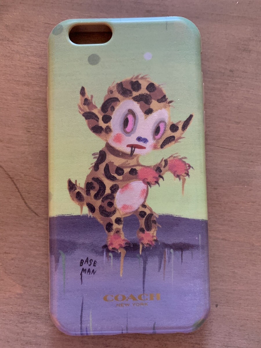 COACH×セネーナゴメス　バニー　IPHONE Xケース RARE Coach X Baseman • Buster Le Fauve iPhone 6 📱 Case Plastic