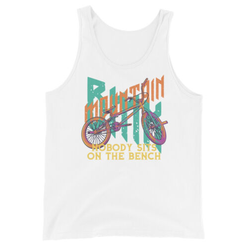 Mountain BMX Unisex Tank Top | Psychedelic Bike Art Graphic With Bold Zitate - Bild 21 von 21
