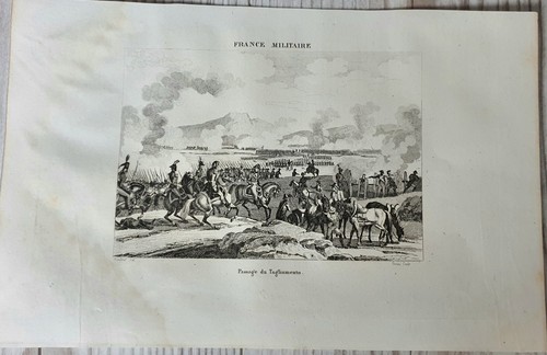 Lithograph Art Print Engraving Tagliamento France Militaire Antique
