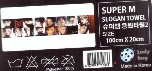 Toalla eslogan de animación Super M 02 K-POP Super M-02 - Imagen 2 de 8