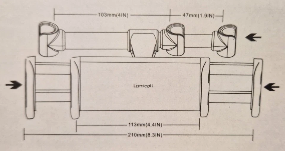 Universal Headrest Back Seat Car Holder Mount for iPad Fire Samsung Tablets - Image 4 of 4