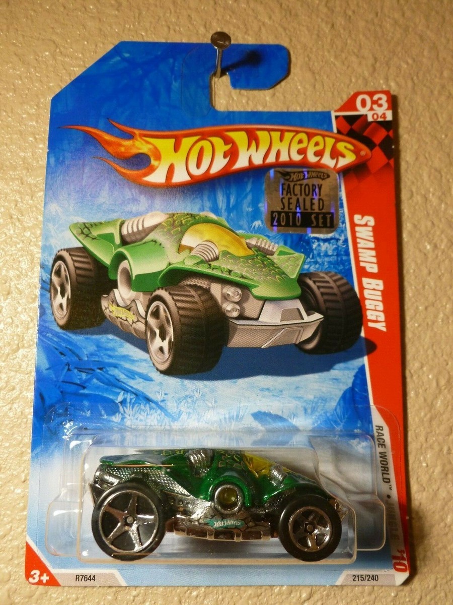 Factory Sealed Set” RACE WORLD 2010 Hot Wheels SWAMP BUGGY #215