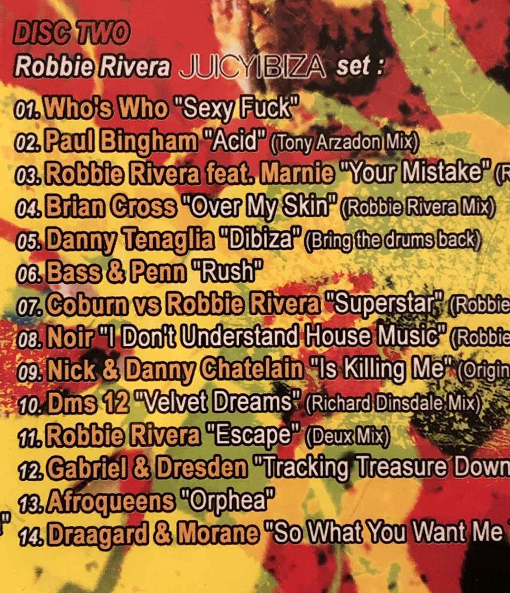 Amnesia: Ibiza World Tour '06 (Sealed, 2-CD Set) Robbie Rivera Les