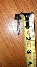 250pcs, #10 size 1.378 Metal Roofing Screws  Color Black 