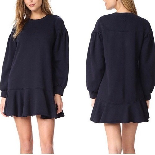 La Vie Rebecca Taylor Navy Peplum 