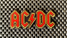 AC/DC EMBROIDERED SEW ON PATCH AUSTRAILIAN HARD ROCK BAND 3 1/2" x 1 1/2" NOS