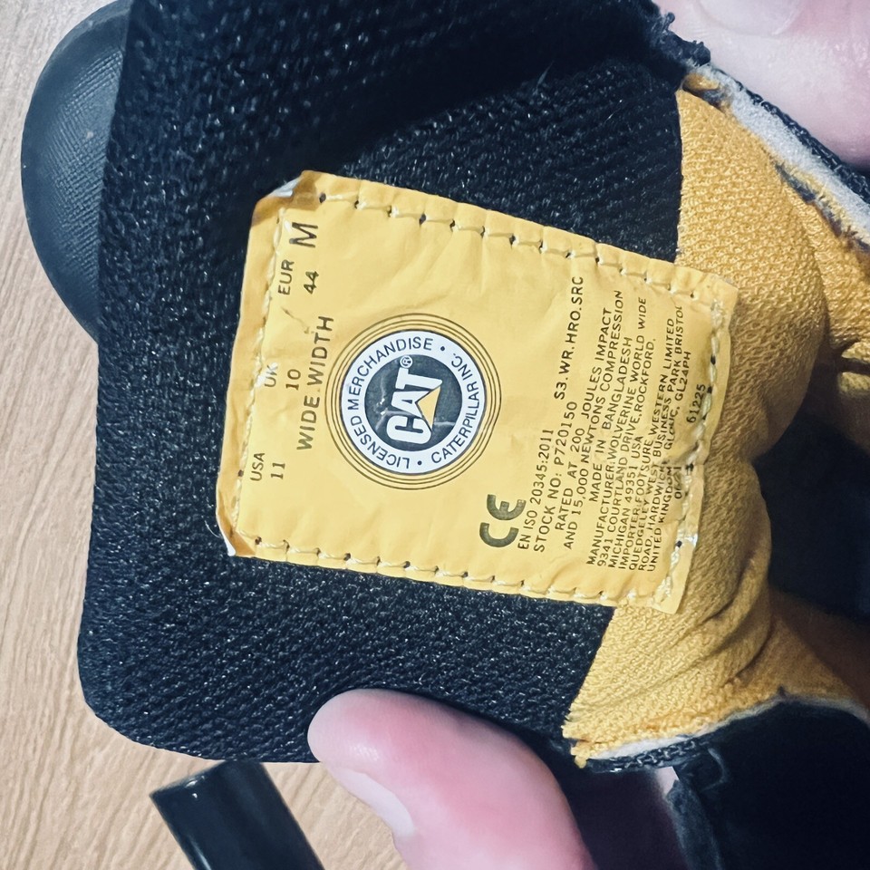 mens caterpillar boots size 10 used eBay