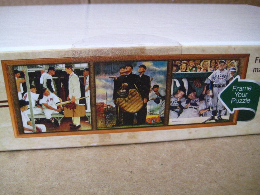 Norman Rockwell Baseball Collection Saturday Evening Post 1000 Pcs