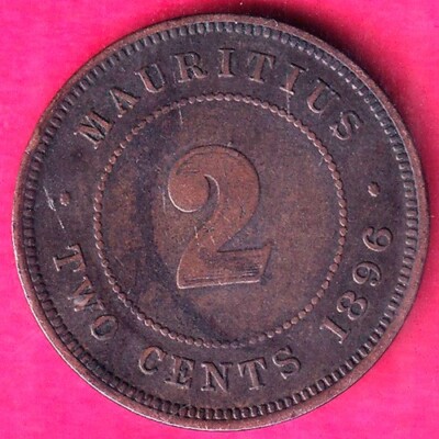 ②古銭約3kg 海外 Mauritius 2 Cents victoria queen 1896 Rare coin #ZZ1130 | eBay
