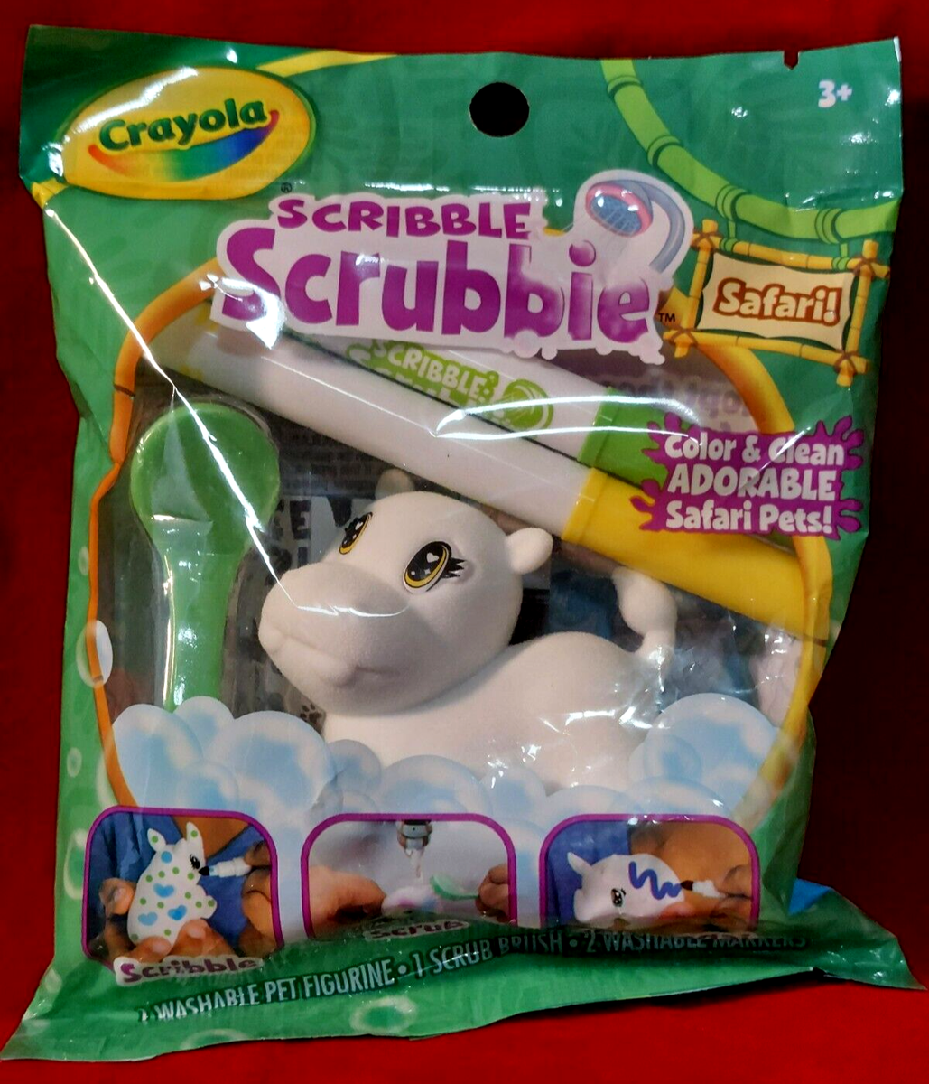 BIKO (hippo) Crayola Scribble Scrubbie Safari Pets Animal NEW in