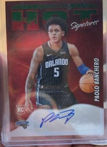 2022-23 Panini NBA Hoops - Hot Signatures Rookies #HSR-PBC Paolo Banchero 