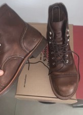 Red Wing 3243 Stivali Sicurezza Uomo, Pelle Nera, Suola Vibram, Non Metallici