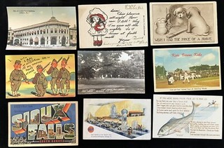 1000 Vintage Postcards Large BULK Lot View Topical Greeting Comic 1906 60s