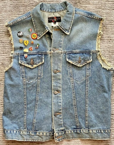 Vintage Men Men's Punk Rock Denim Jean 