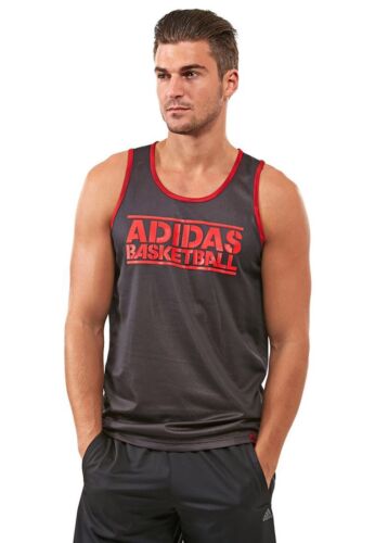 Original Adidas Herren GFX Wendbares Netz Basketball Trikot/Weste - Bild 1 von 4