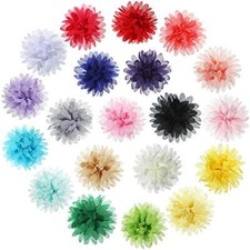 20 Pieces Dog Collar Flowers Pet Flower Bow Ties Multi-Color 12 cm/ 4.7 Inch