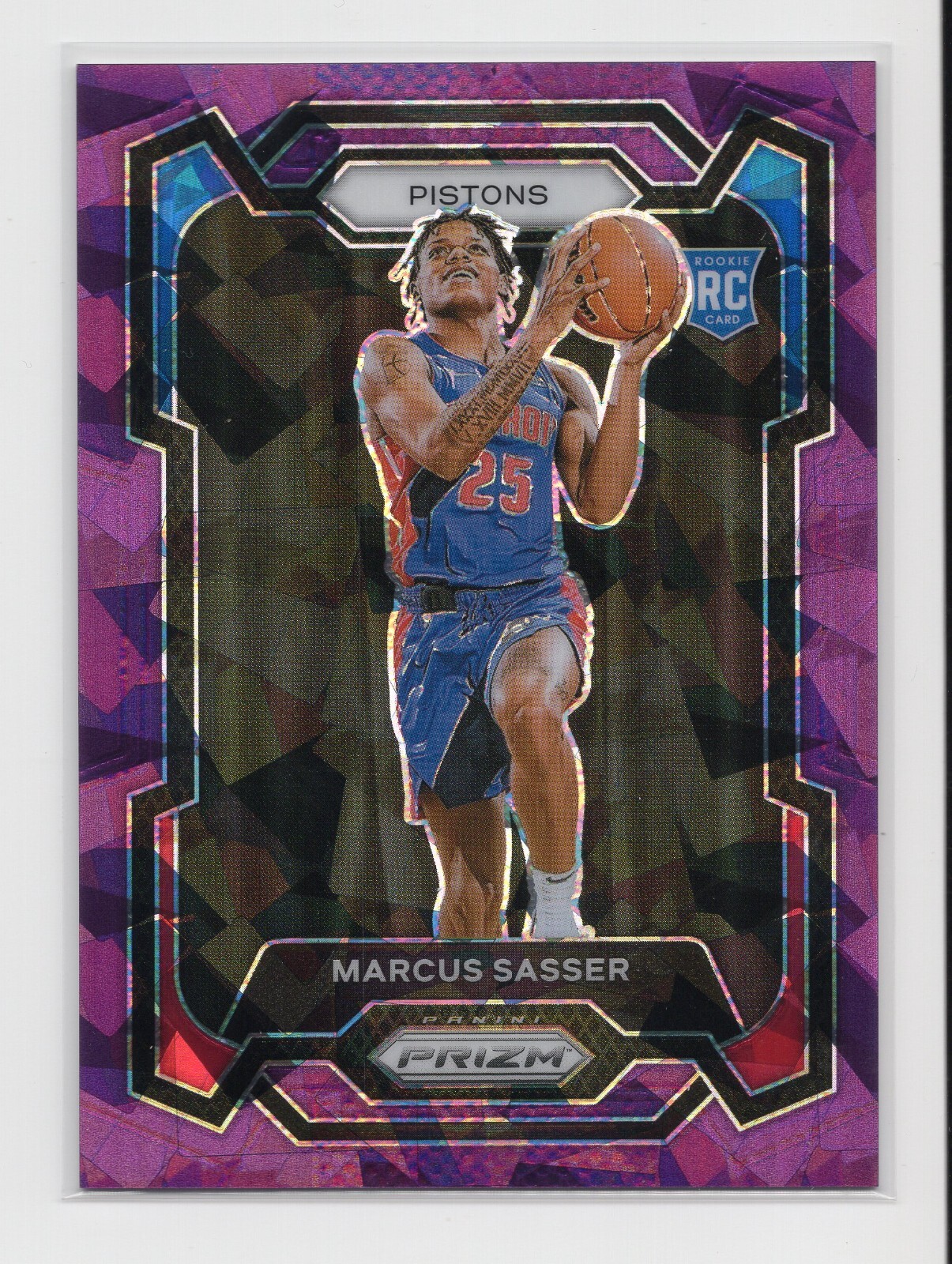 2023-24 Panini Prizm - Purple Ice Prizm #174 Marcus Sasser (RC) /149