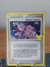 HOLO Rocket's Admin 86/109 NM Pokemon Celebrazioni Carta Classica Rara Segreta