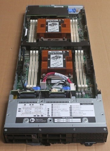 Lenovo ThinkSystem D2 2U Chassis +4x SD530 Server Nodes 8x Bronze 3104 256GB RAM - Picture 9 of 12