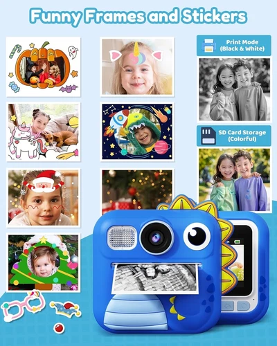 Kids Camera Instant Print, Toddler Cameras Birthday Instant Print Toys for Kids - Picture 6 of 7