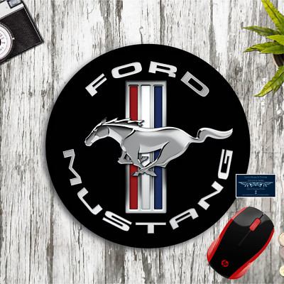FORD MUSTANG ROUND NEOPRENE PC MOUSE PAD MAT HOME SCHOOL OFFICE GIFT MAN CAVE