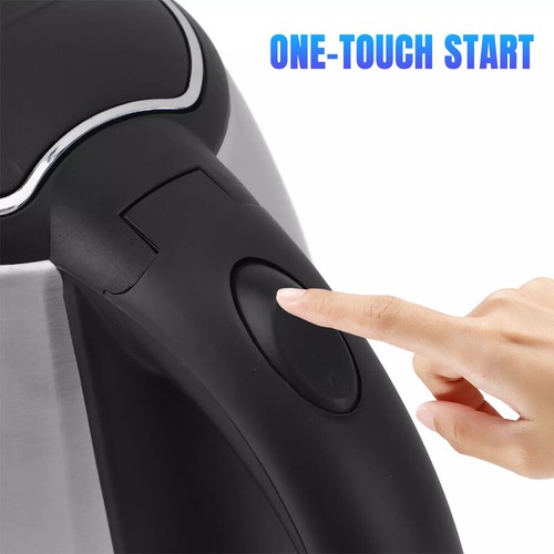 1000W Electric Tea Kettle Coffee Pot Hot Water Fast Boil Stainless Steel 2L - Picture 8 of 14