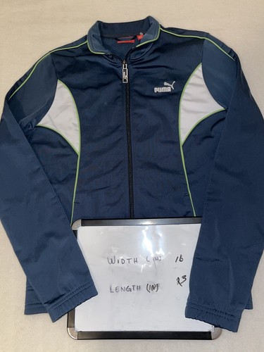 Puma Jacket Women Medium Black White Logo Full Zip Outdoors Coat Casual Ladies * - Picture 7 of 12