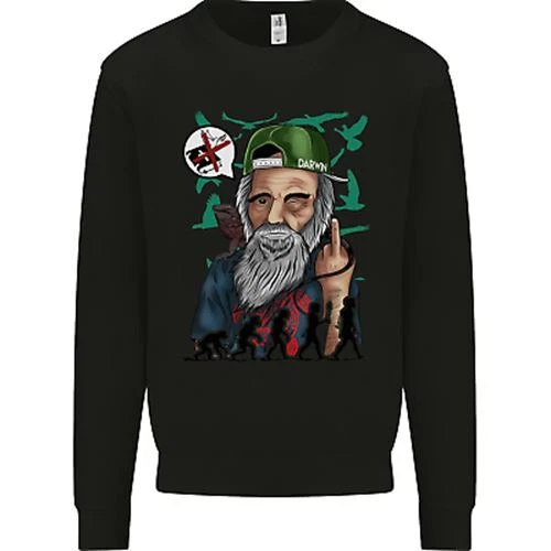 Charles Darwin Evolution Atheist Atheism Kids Sweatshirt Jumper eBay