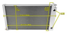 77 - 80 Chevy Suburban Champion Ls Conv Dp Radiator 1.501.75 Fittings Cc161dp