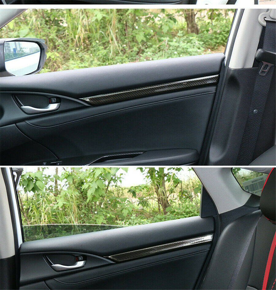 8Pack Interior Car Door Trim Decal Cover Deco For Honda Civic 10th 2016