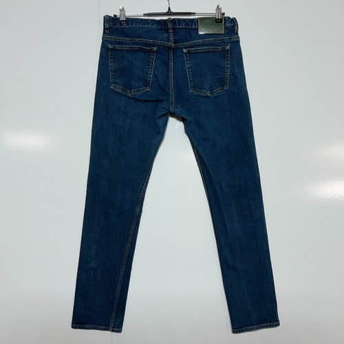 Pantalones de mezclilla Marc Jacobs con ribete para hombre 34x34 azul pierna recta botón mosca medidas 34x33 - Imagen 5 de 14