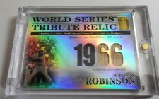 2003 TOPPS WORLD SERIES TRIBUTE RELIC OCTOBER 9TH, 1966 FRANK ROBINSON WINS MVP