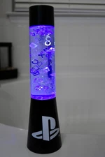 Paladone PlayStation Glitter Flow Lamp Night Light, Bedroom Décor Mood Light