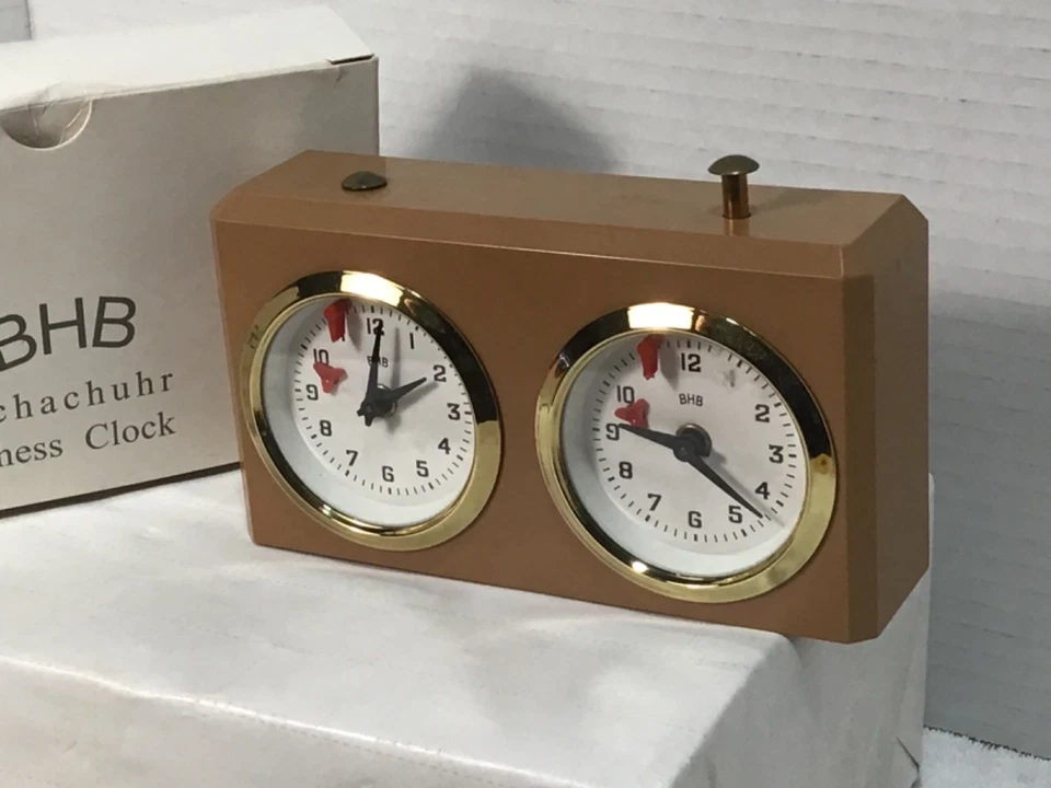 BHB Schachuhr German Mechanical Official Chess Clock NOS - Image 2 of 4