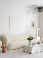 Dreisitzer Polstersofa Sofa Design 3 Sitzer Stoffsofa Beige Couch
