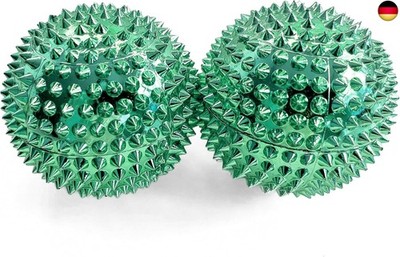 2x DBT Skills Igelball | Magnetischer Hochstress Akupressurball | Grün | 47mm 