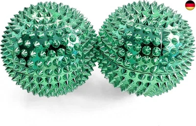MYSKILLS4LIFE 2x DBT Skills Igelball | Magnetischer Hochstress Akupressurball | Grün | 47mm