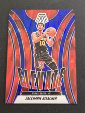 2024-25 Panini Mosaic Basketball #8 ZACCHARIE RISACHER RC Elevate Blue Seismic 